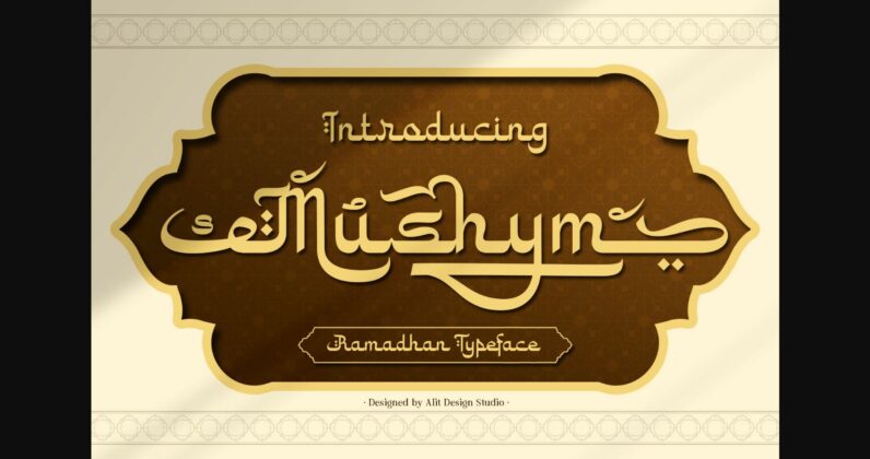 Mushym Arabic Typeface Font Poster 3