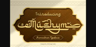 Mushym Arabic Typeface Font Poster 1