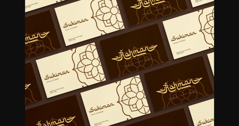 Mushym Arabic Typeface Font Poster 11