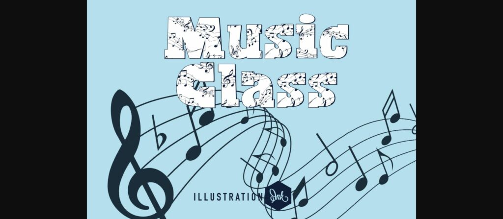 Music Class Font Poster 3