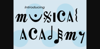 Musical Academy Font Poster 1