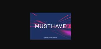 Musthave Font Poster 1