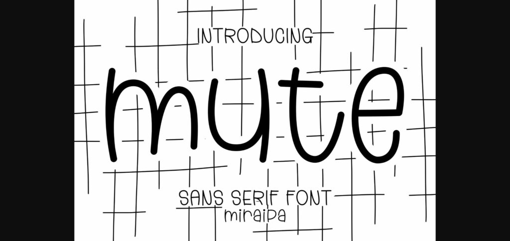 Mute Font Poster 3