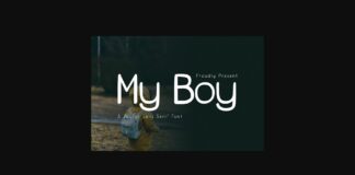 My Boy Font Poster 1