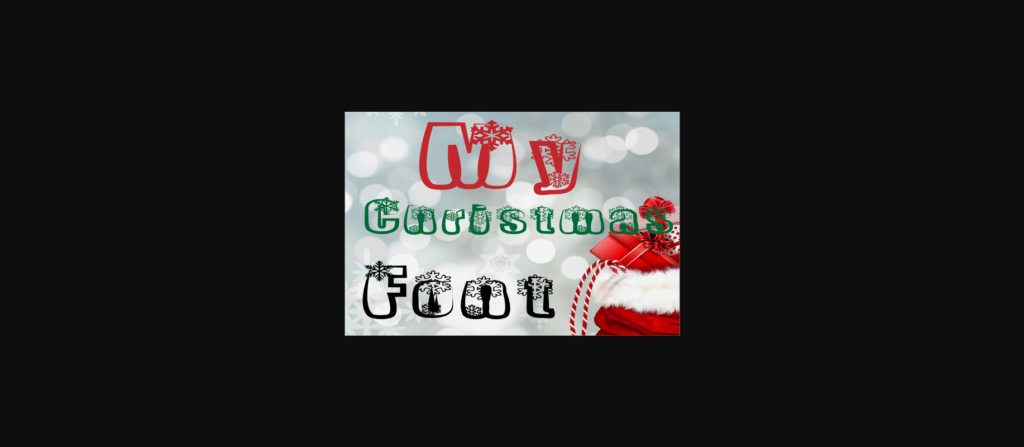 My Christmas Font Poster 1