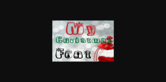 My Christmas Font Poster 1