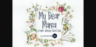 My Dear Mama Font Poster 1