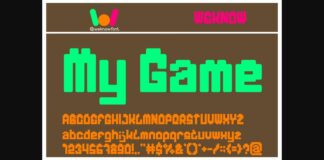 My Game Font Poster 1