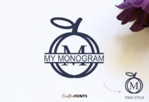 My Monogram Font Poster 1