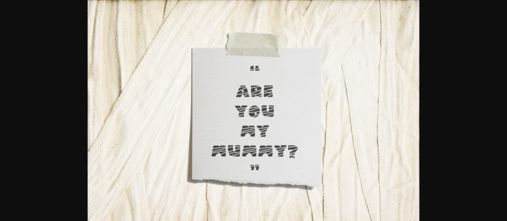 My Mummy Font Poster 2