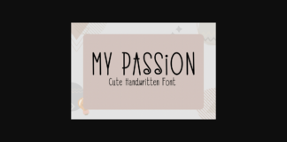 My Passion Font Poster 1