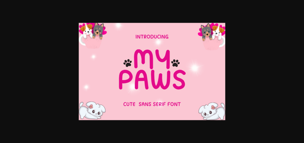 My Paws Font Poster 3