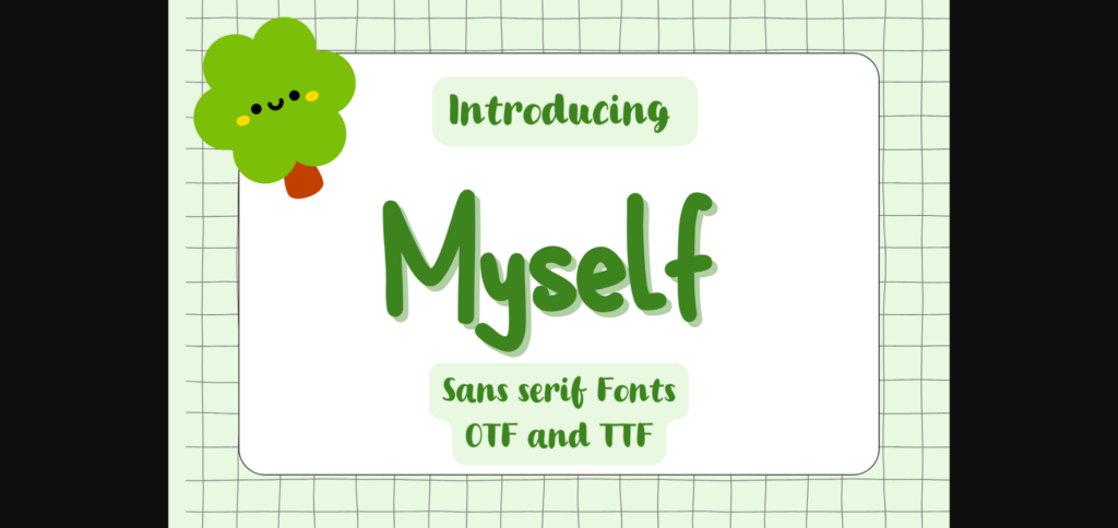 Myself Font Poster 3