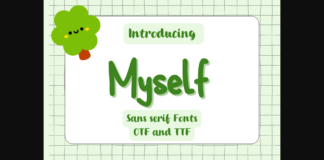 Myself Font Poster 1