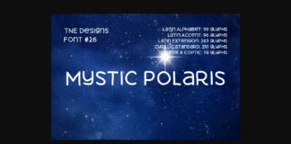 Mystic Polaris Font Poster 1