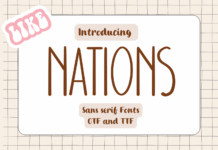 Nations Font Poster 1