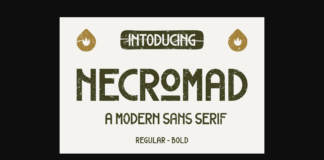 Necromad Font Poster 1