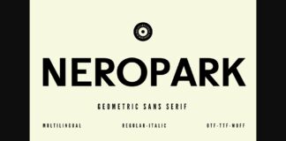 Neropark Font Poster 1