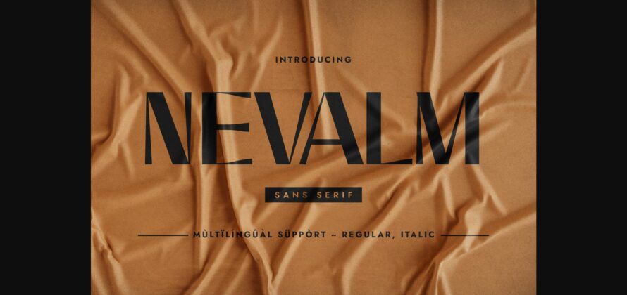 Nevalm Font Poster 3