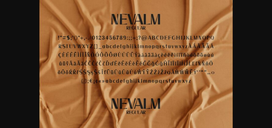 Nevalm Font Poster 9