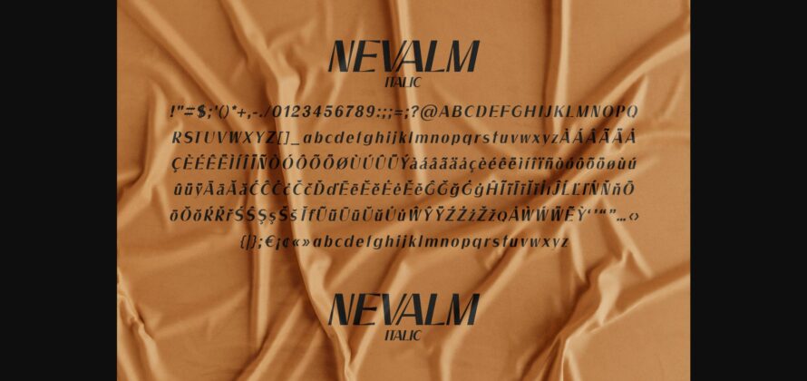 Nevalm Font Poster 10