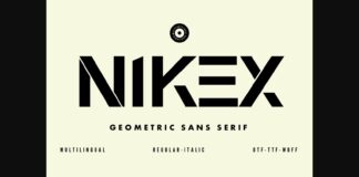 Nikex Font Poster 1