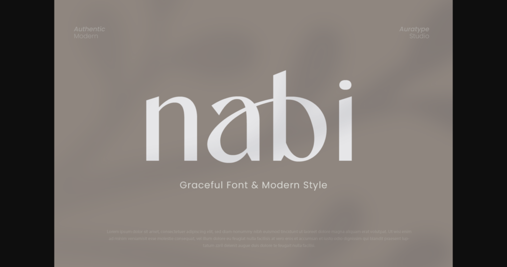 Nabi Font Poster 3