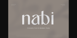 Nabi Font Poster 1