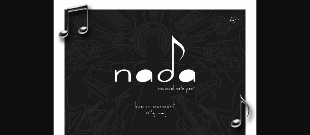 Nada Font Poster 3