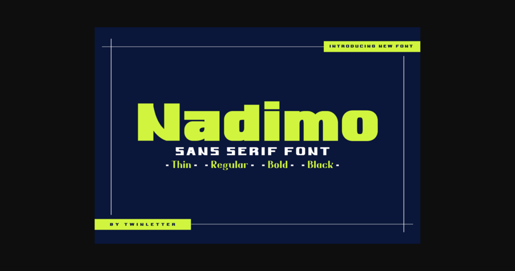 Nadimo Font Poster 1