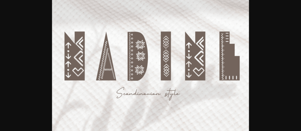 Nadine Font Poster 3