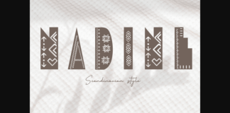 Nadine Font Poster 1