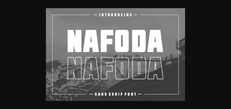 Nafoda Font Poster 3