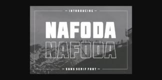 Nafoda Font Poster 1