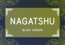 Nagatshu Black Font