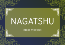 Nagatshu Bold Font