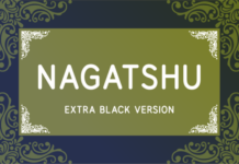 Nagatshu Extra Black Font