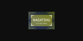 Nagatshu Extra Bold Font Poster 1