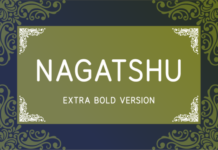 Nagatshu Extra Bold Font