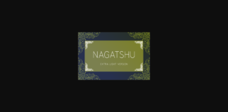 Nagatshu Extra Light Font Poster 1