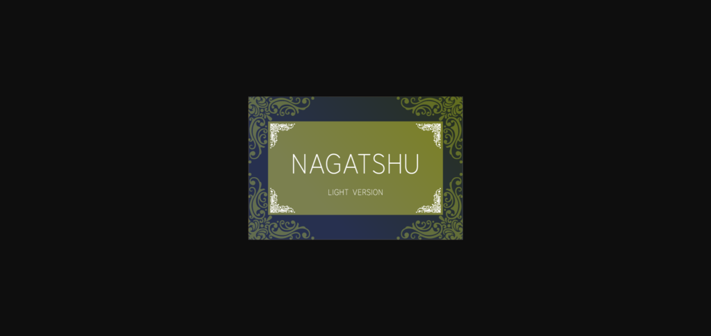 Nagatshu Light Font Poster 3