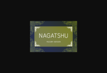 Nagatshu Medium Font Poster 1