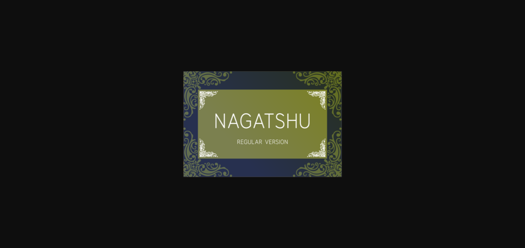 Nagatshu Regular Font Poster 3