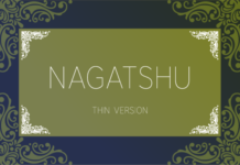 Nagatshu Thin Font