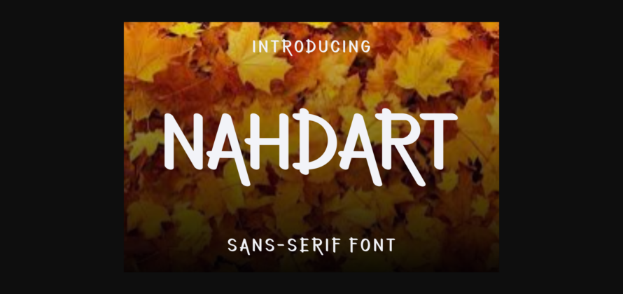 Nahdart Font Poster 3