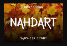 Nahdart Font Poster 1