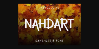 Nahdart Font Poster 1