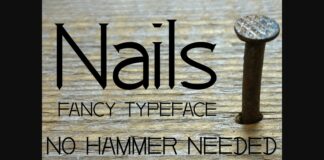 Nails Font Poster 1