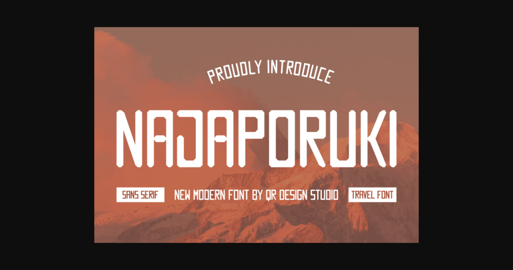 Najaporuki Font Poster 3