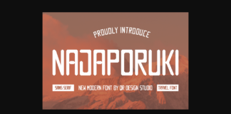 Najaporuki Font Poster 1